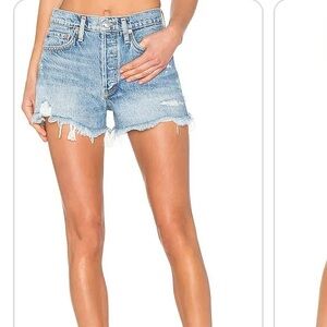 AGOLDE Parker Vintage Cut Off Shorts in Swapmeet size 26